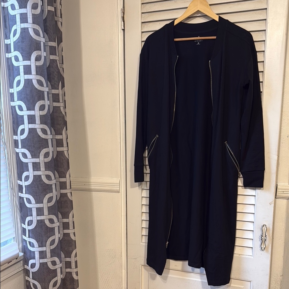 SOHO Street New York & Company Zip Up Cardigan